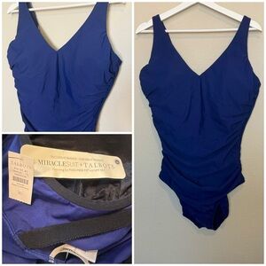 Talbots x Miraclesuit UPF 50+ Firm Control one piece swimsuit